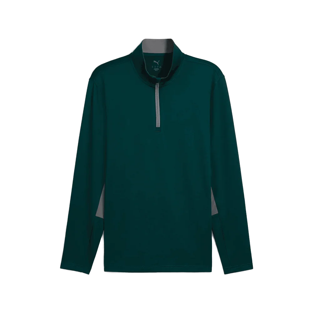 Puma Golf Men's Pure 2.0 1/4 Zip Green color