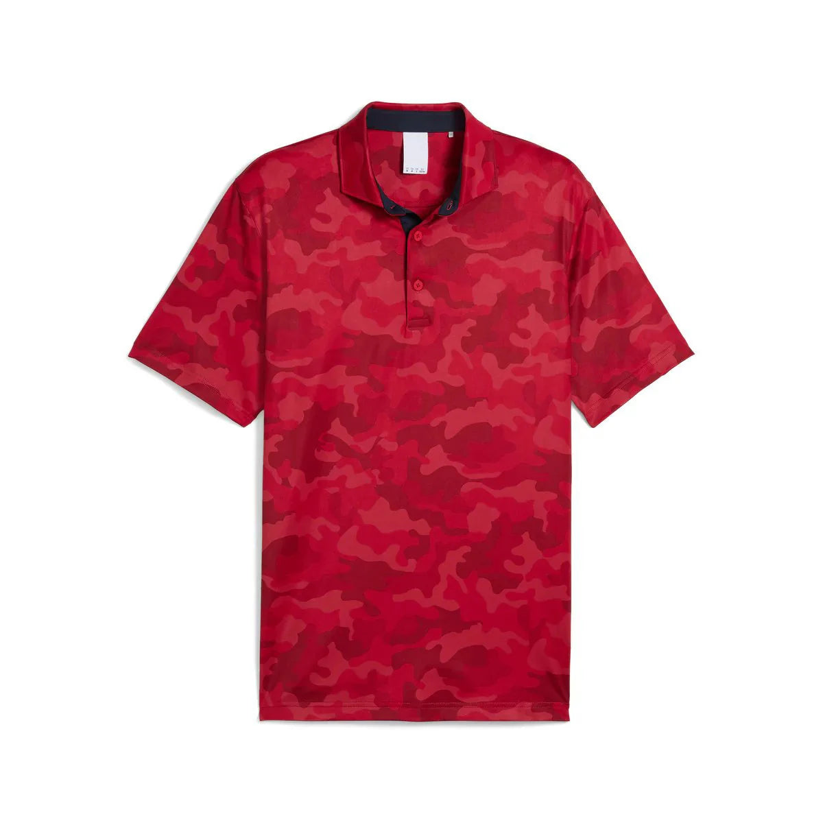 Puma Golf Men's Volition Camo Golf Polo Red Color.