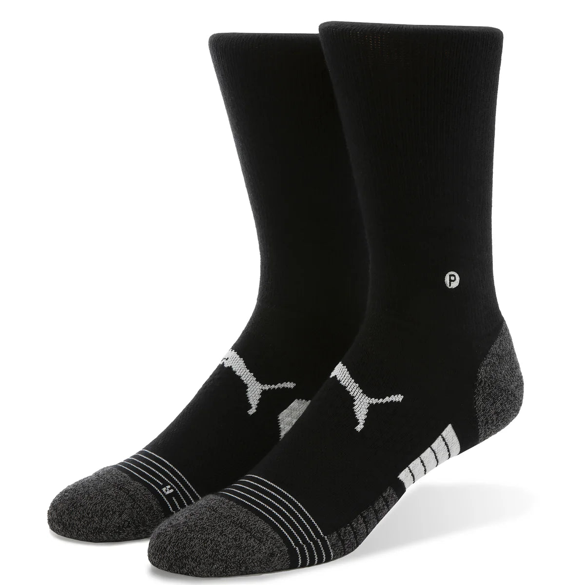 Puma Golf Unisex Tech Crew Golf Socks Black color.
