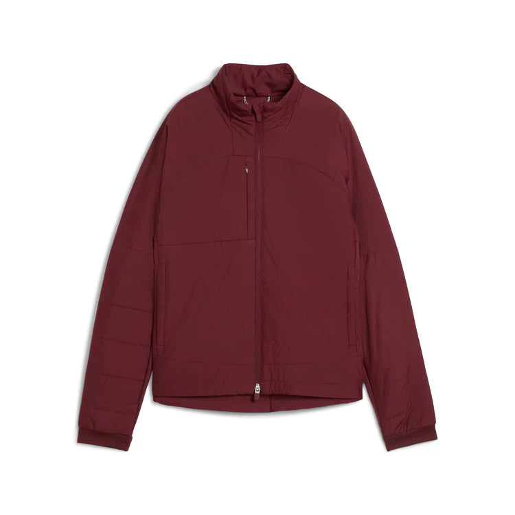 Puma Golf Women Kyley Quilted Jacket Maroon Color