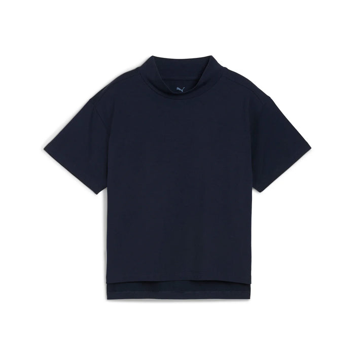 Puma Golf Women's Charlotte Modalon Mock Neck Polo Navy Color
