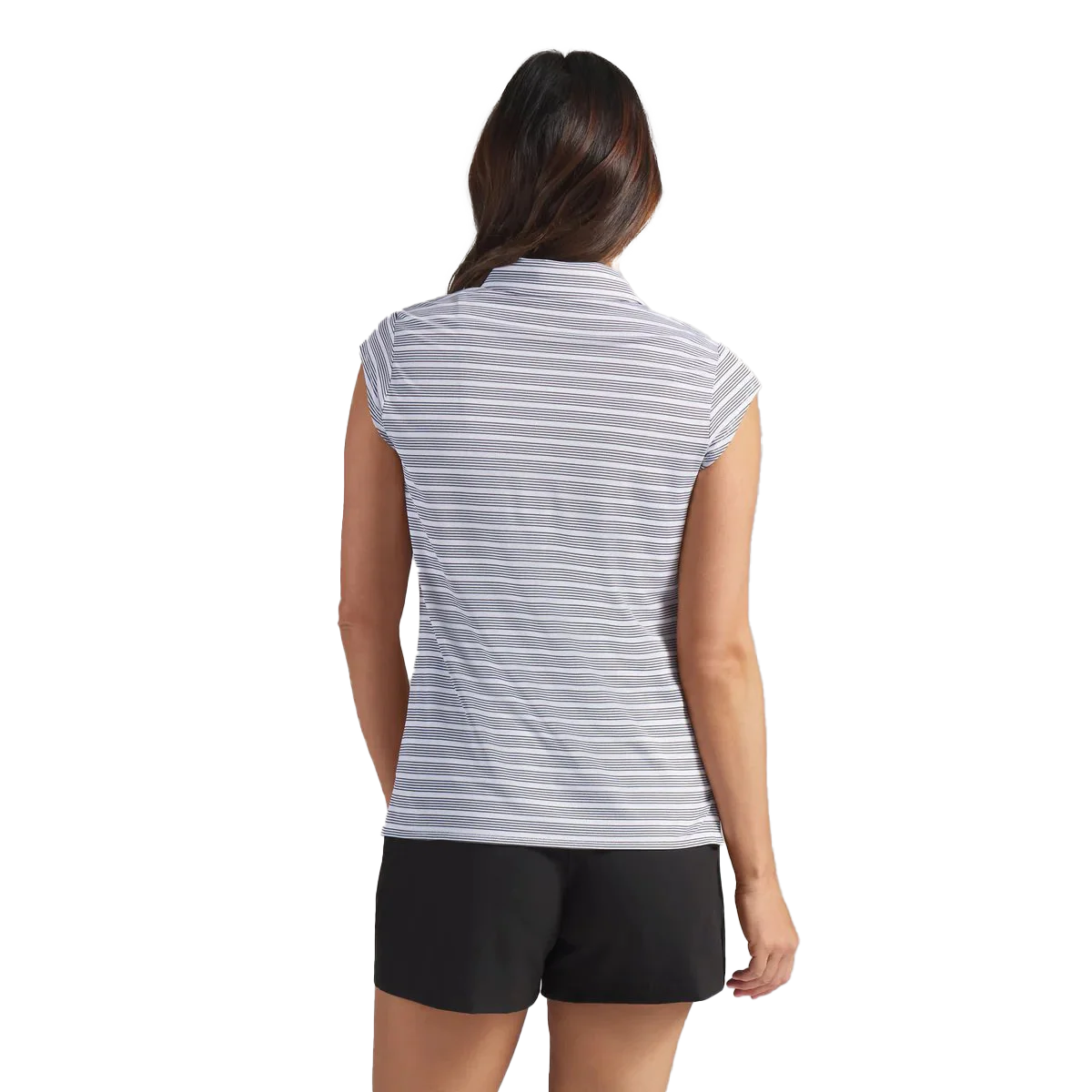 Puma Golf Women's Pique YD Stripe Cap Sleeve Polo