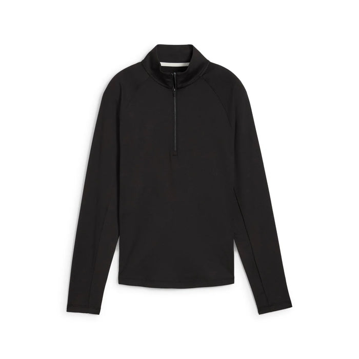 Puma Golf Women's Pure 2.0 Golf 1/4 Zip Black Color.