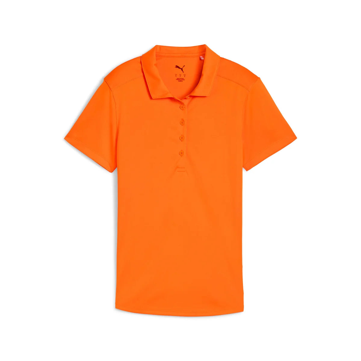 Puma Golf Women's Pure 2.0 Golf Polo Orange Color.