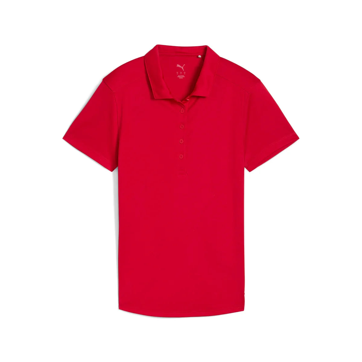 Puma Golf Women's Pure 2.0 Golf Polo Red Color.