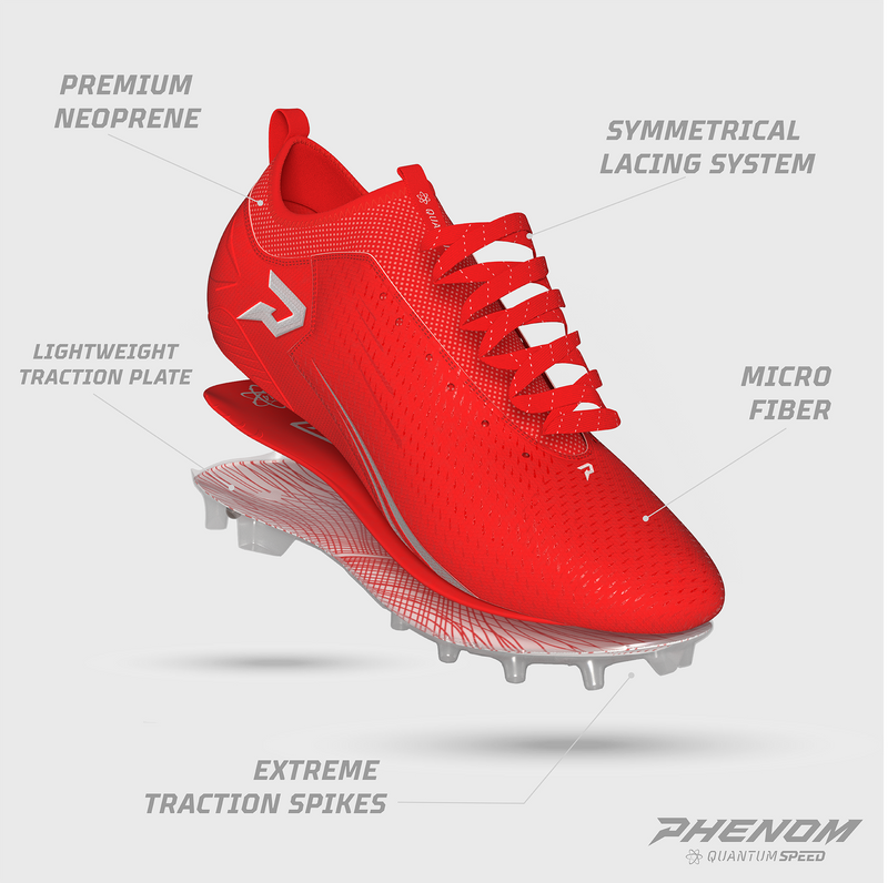 Quantum Speed: Botas de fútbol - Rojo - Colores del equipo