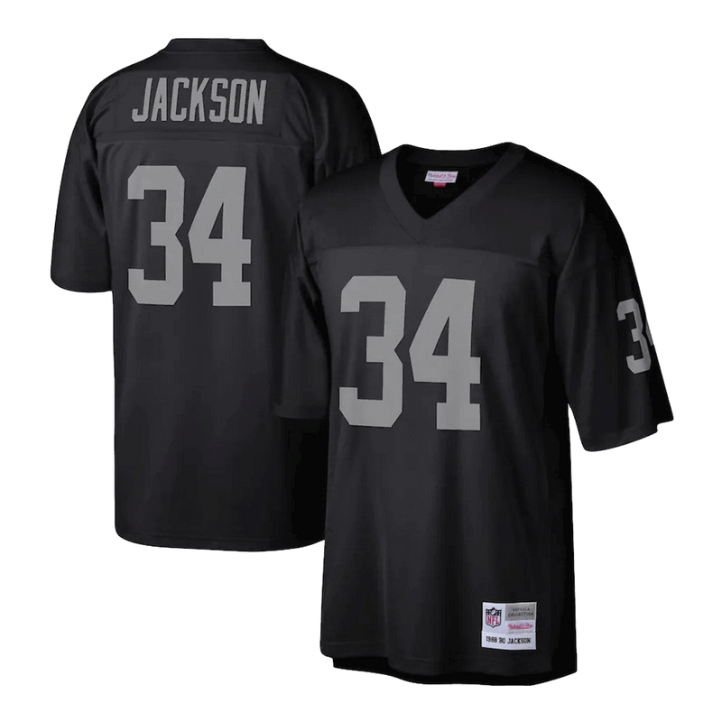 Camiseta Legacy de Mitchell & Ness de los Raiders de Los Ángeles de Bo Jackson, 1988
