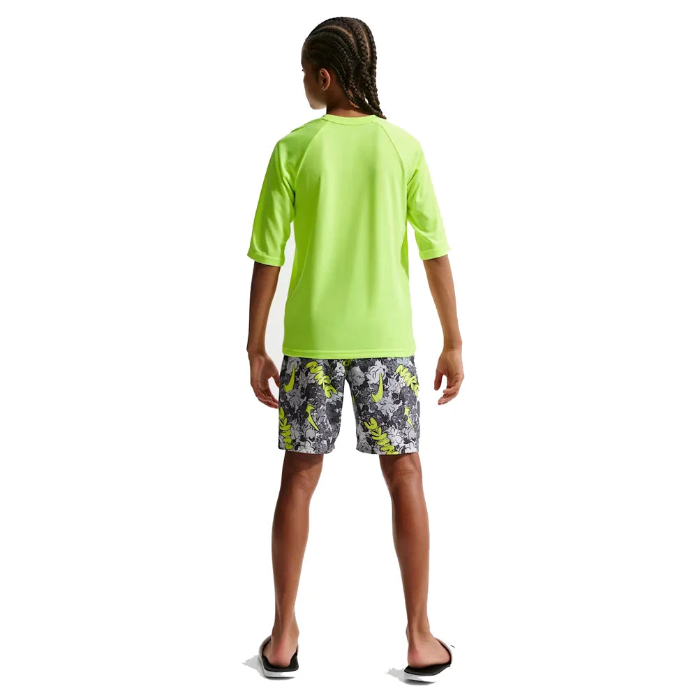 Nike Swim Boys Hydroguard Essential Big Kids Dri-FIT UV Short Sleeve Top