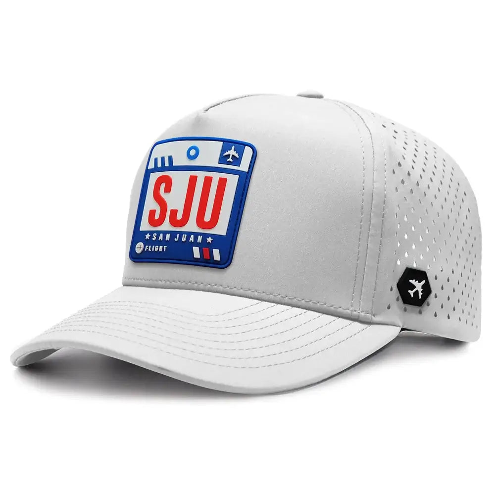 San Juan Performance Cap White  color 3Quarter front view