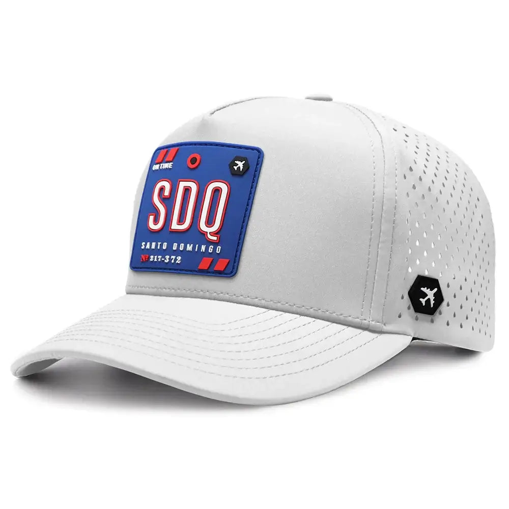 Santo Domingo Performance Cap White color 3Quarter front view