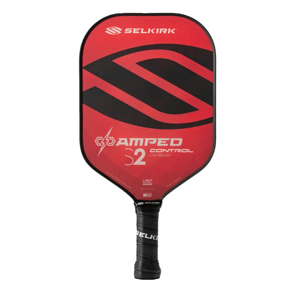 Selkirk Unisex AMPED Control S2 Lightweight Pickleball Paddle Red Color