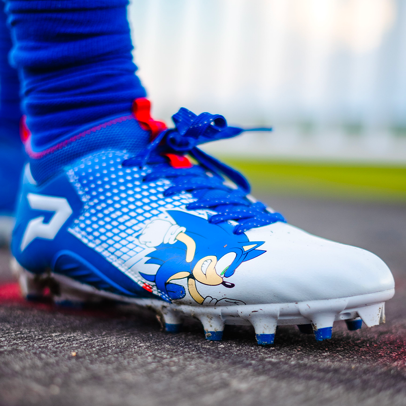 Botas de fútbol de Sonic the Hedgehog - Quantum Speed ​​de Phenom Elite