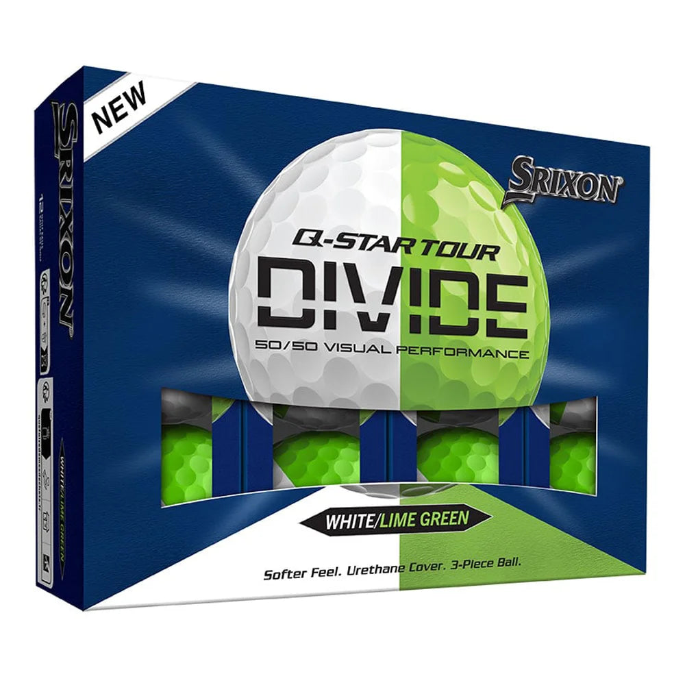 Srixon Q-Star Tour Divide Golf Balls Green Color