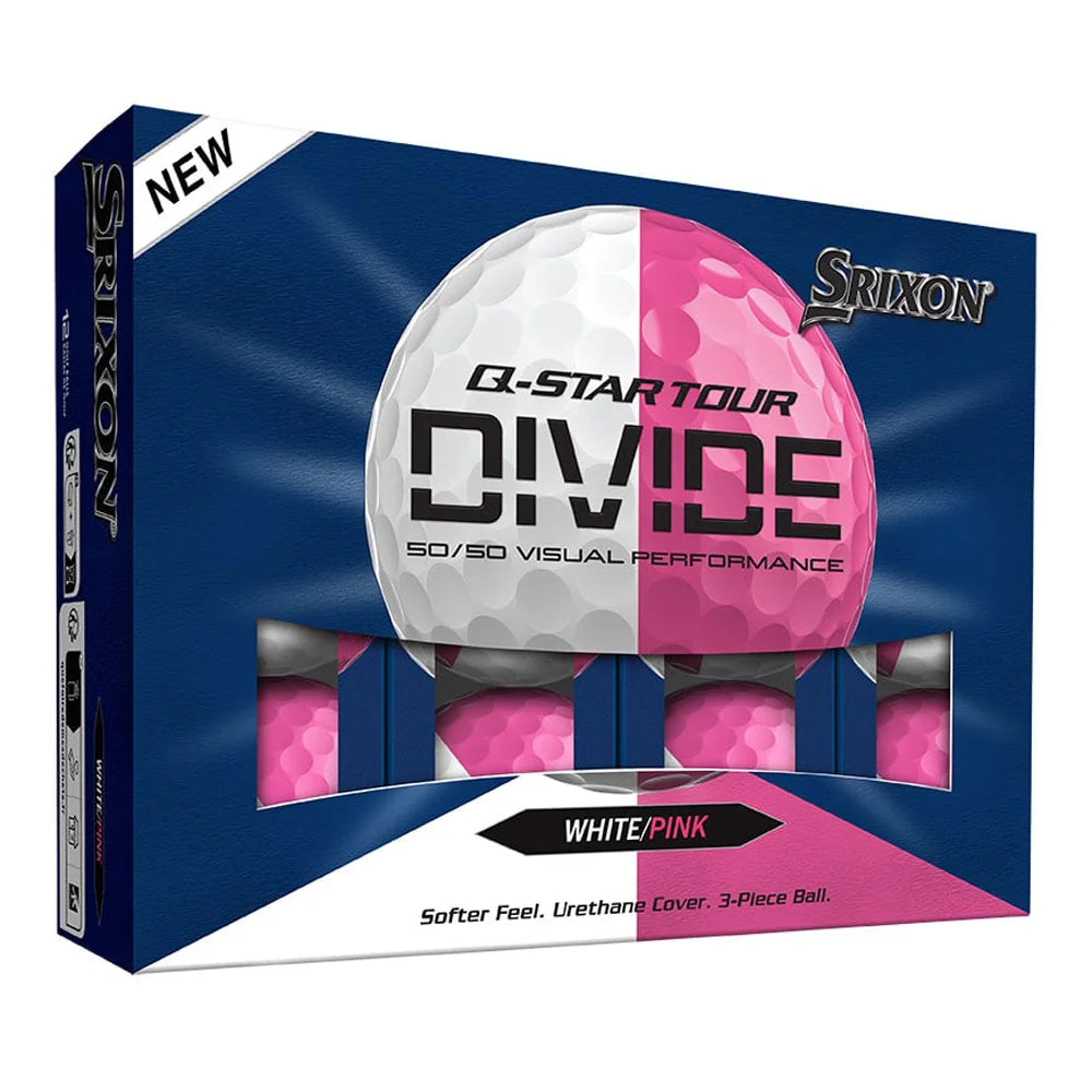 Srixon Q-Star Tour Divide Golf Balls Pink Color