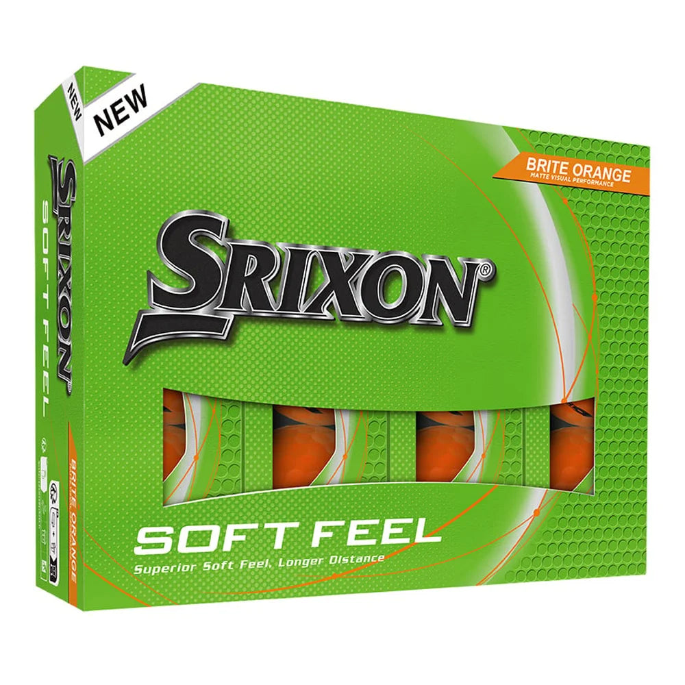 Srixon Soft Feel Brite Golf Balls Orange Color