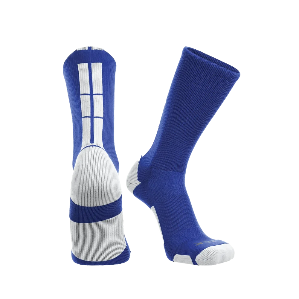TCK Baseline 3.0 Athletic Crew Socks- Pack of 3 Blue color.