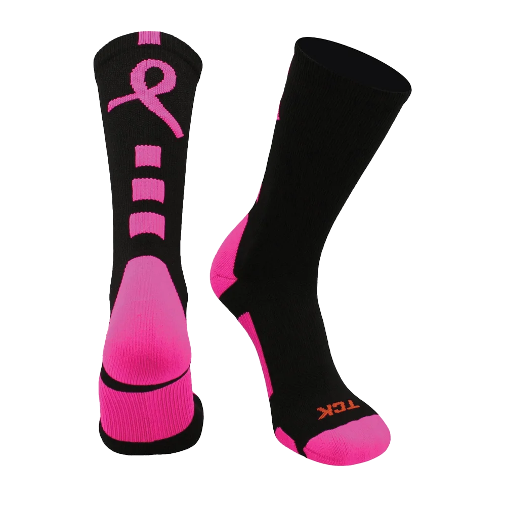 TCK Pink Breast Cancer Awareness Socks- Pack of 3