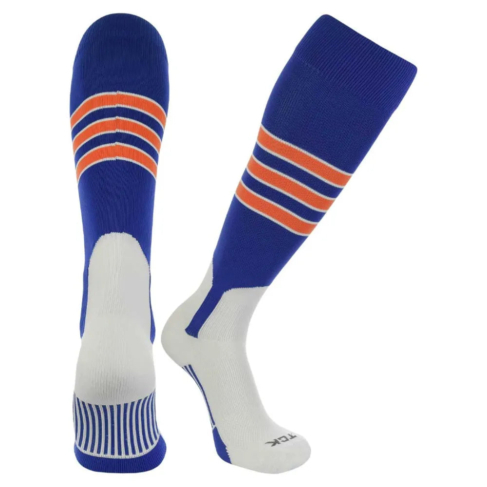 TCK Baseball Stirrup Socks with Stripes - Pack of 3