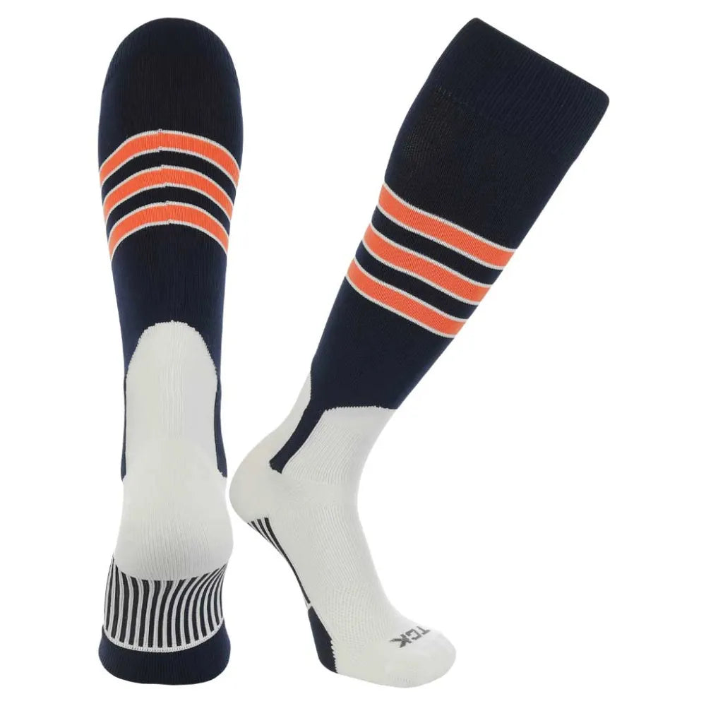 TCK Baseball Stirrup Socks with Stripes - Pack of 3