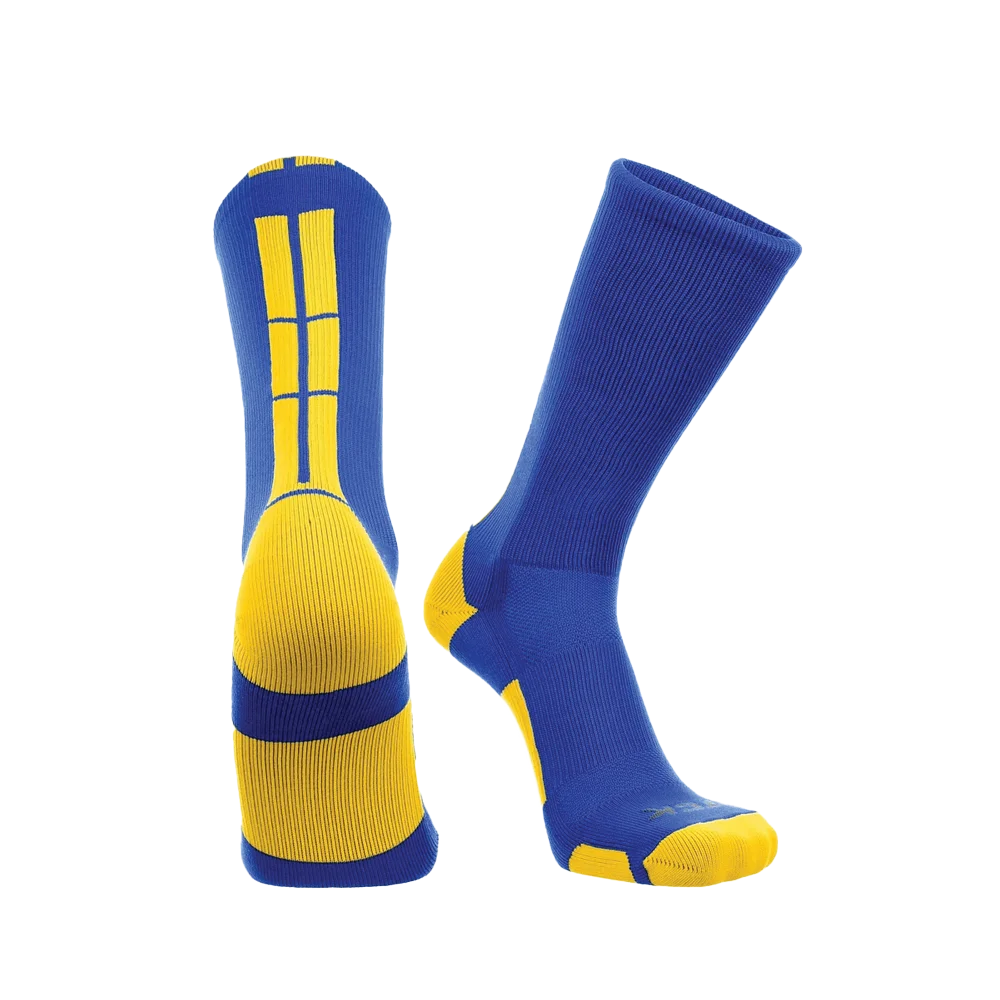 TCK Baseline 3.0 Athletic Crew Socks- Pack of 3 Yellow color