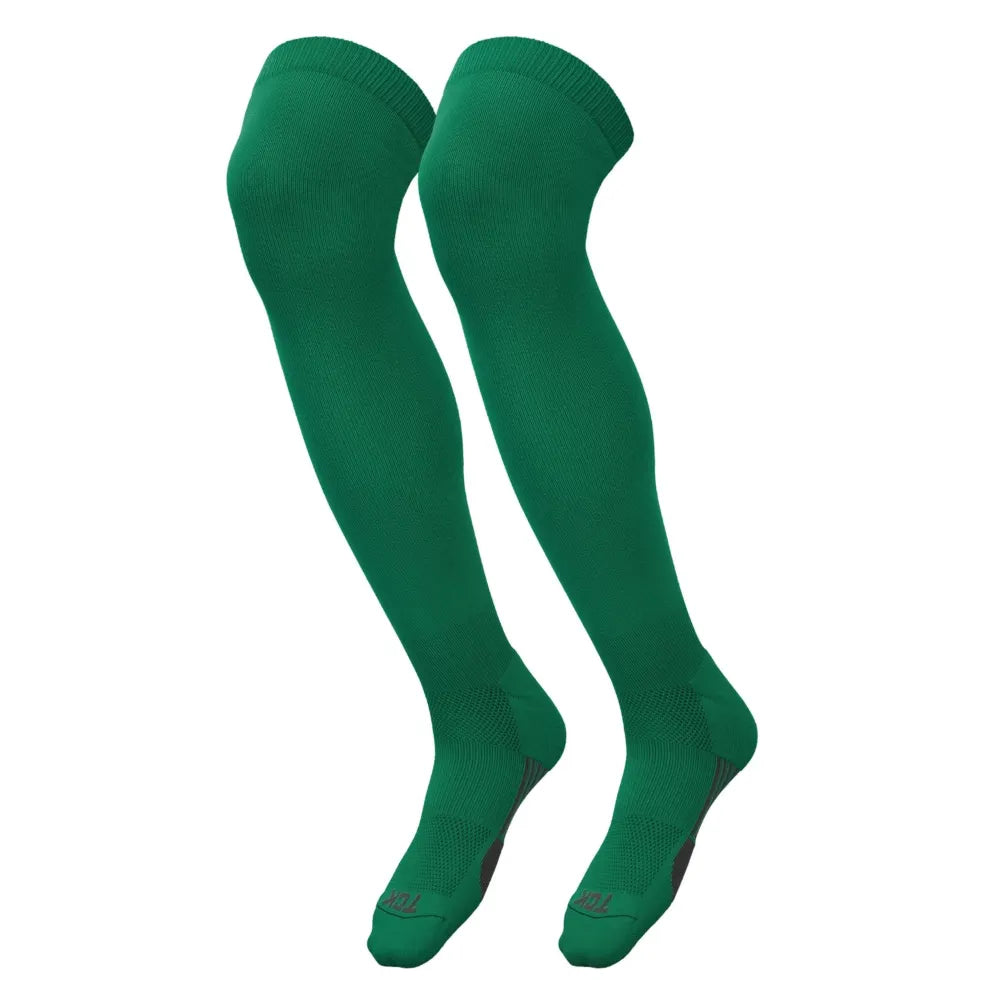 TCK Dugout Extra Tall Baseball Socks - Pack of 3 Green Color.