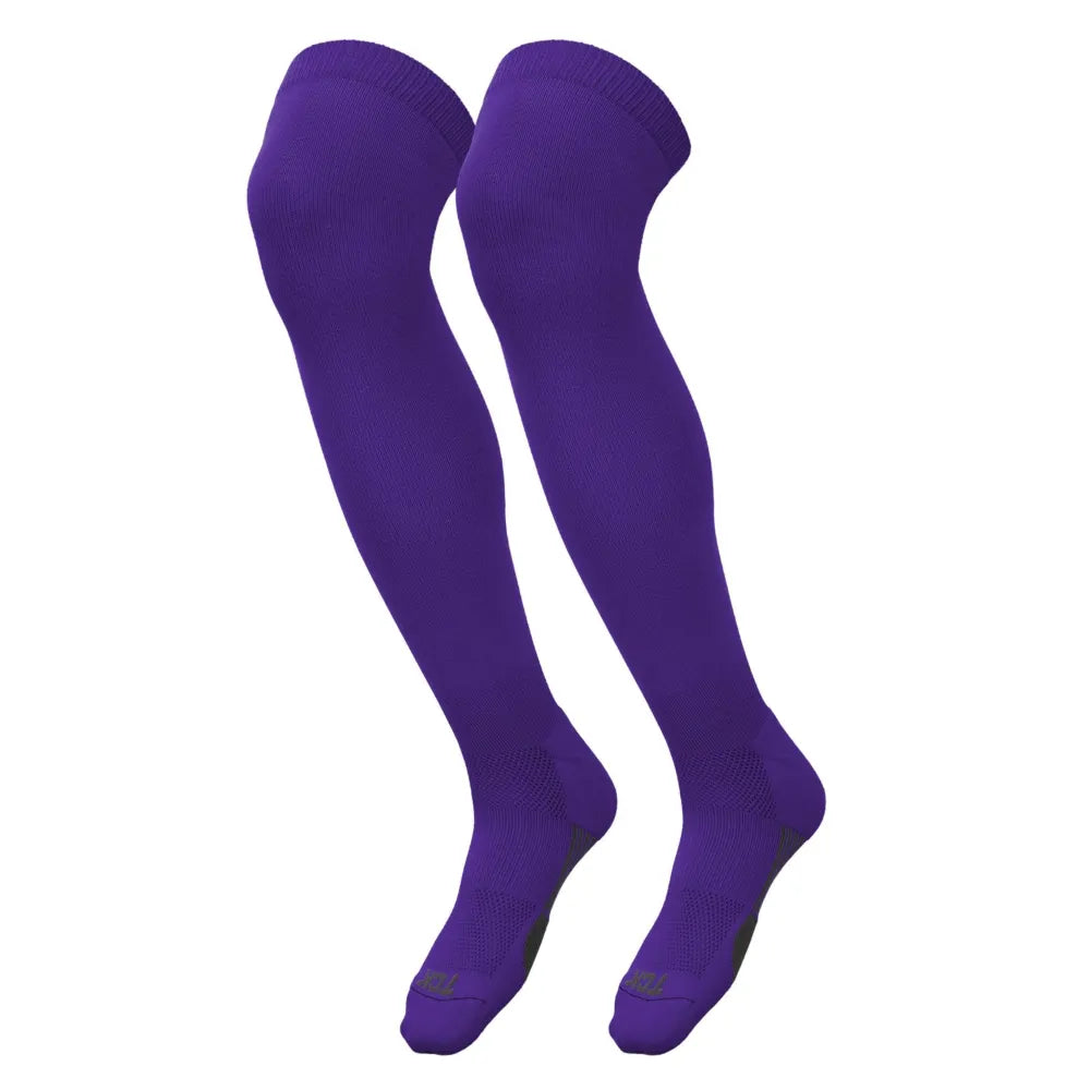 TCK Dugout Extra Tall Baseball Socks - Pack of 3 Purple Color