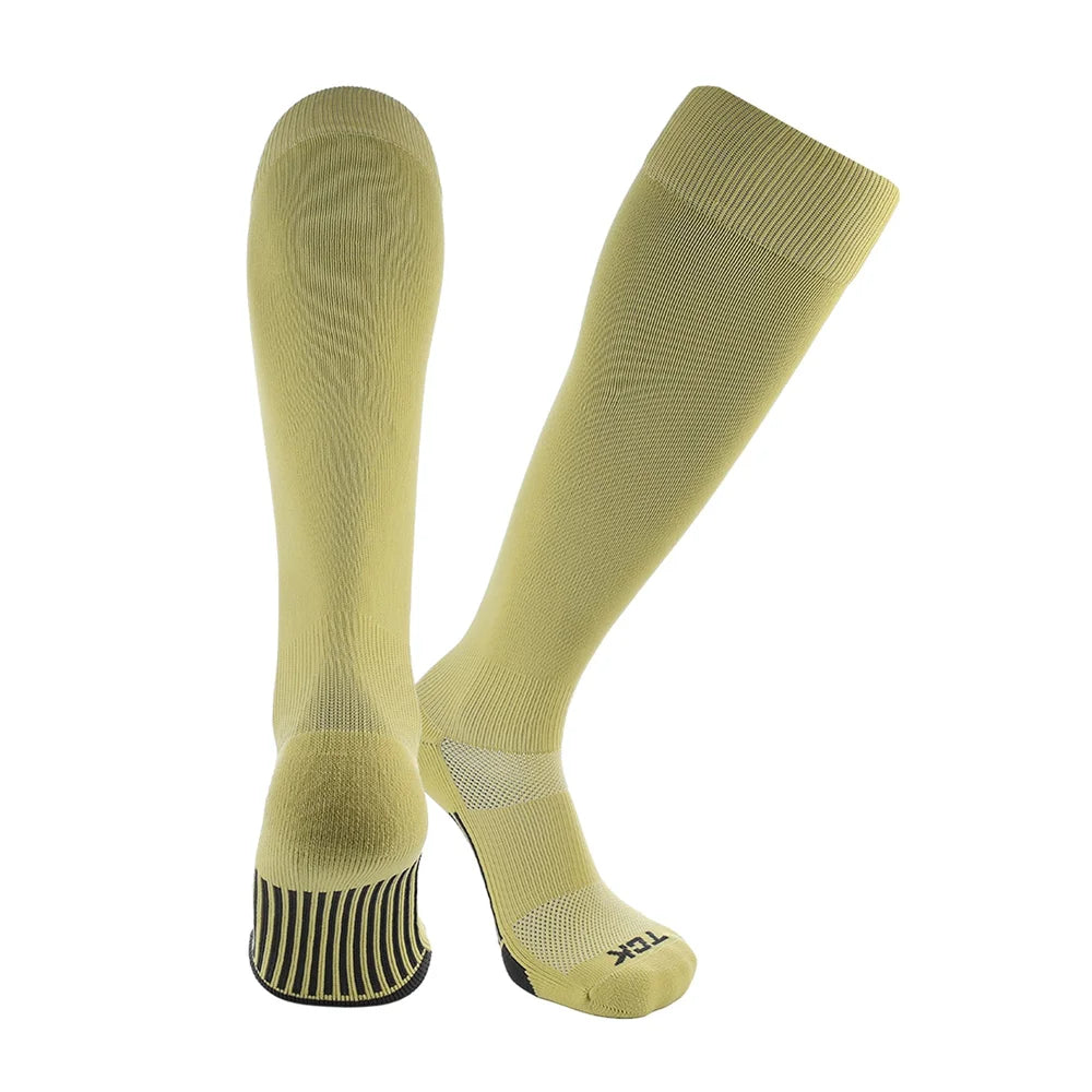 TCK Elite Performance Baseball Socks Dugout Solid - Pack of 3 Khaki Color