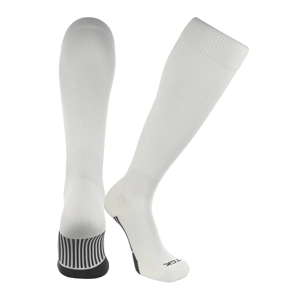 TCK Elite Performance Baseball Socks Dugout Solid - Pack of 3 White Color