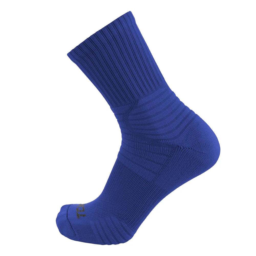 TCK Flex Quarter Crew Athletic Socks - Pack of 3 Blue Color