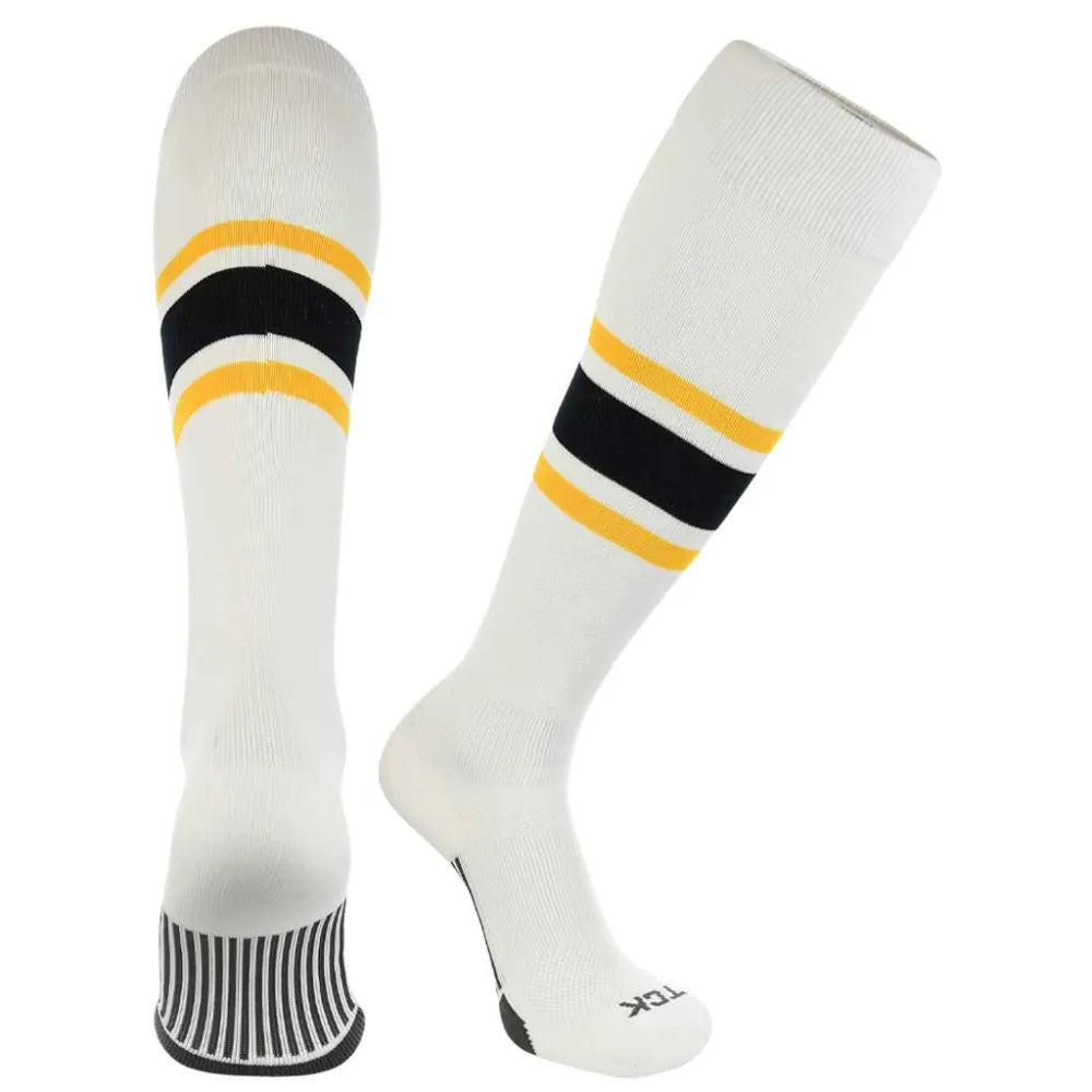 TCK Made in USA Dugout Series Bold Center Stripe Baseball Socks - Pack of 3