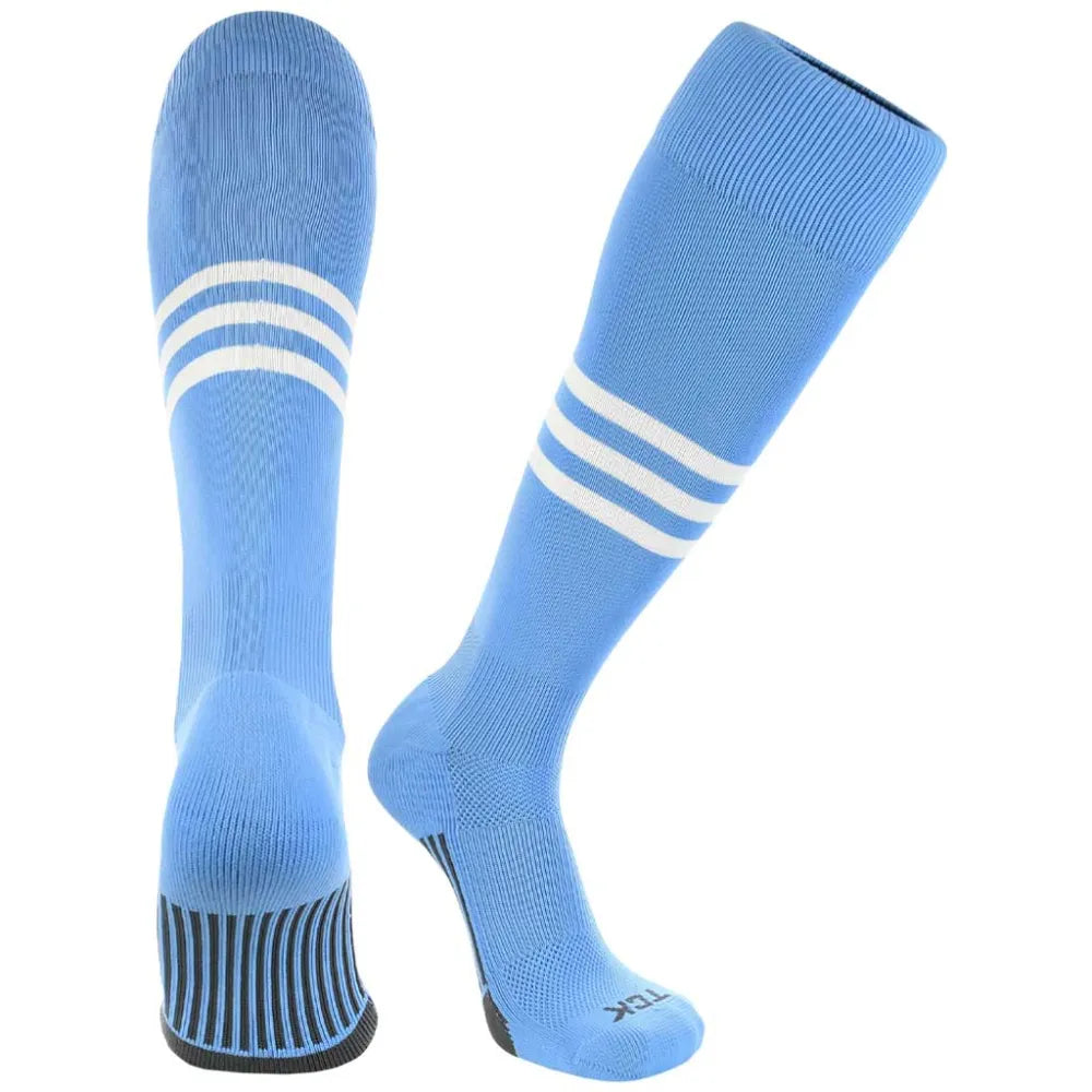 TCK Made in USA Dugout Series Classic 3-Stripe Baseball Socks - Pack of 3