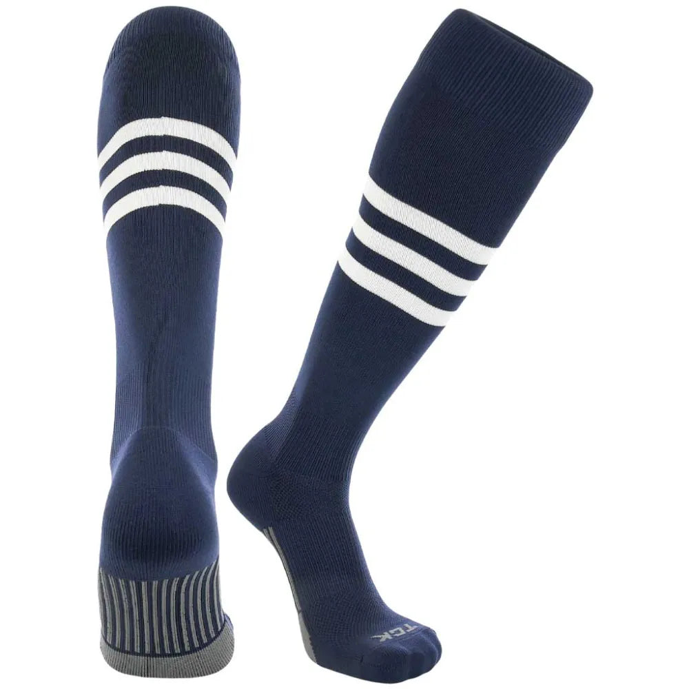 TCK Made in USA Dugout Series Classic 3-Stripe Baseball Socks - Pack of 3