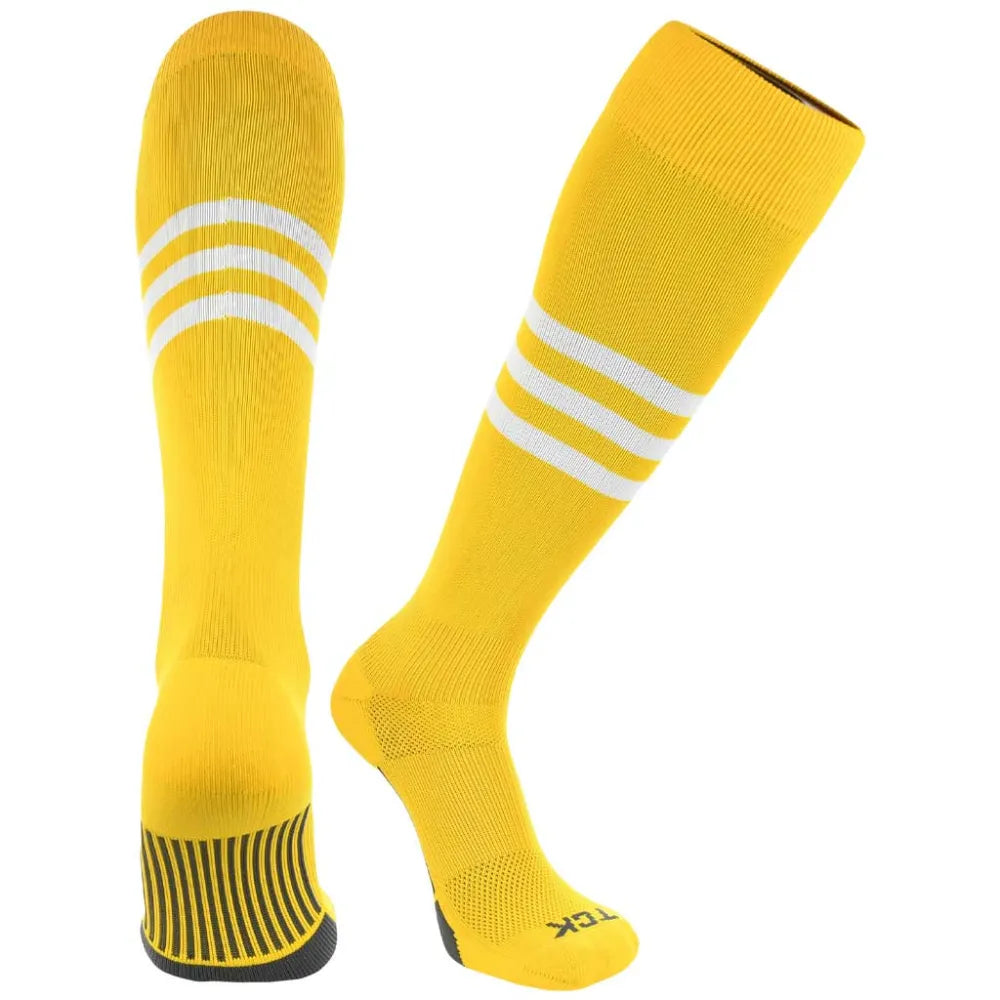 TCK Made in USA Dugout Series Classic 3-Stripe Baseball Socks - Pack of 3