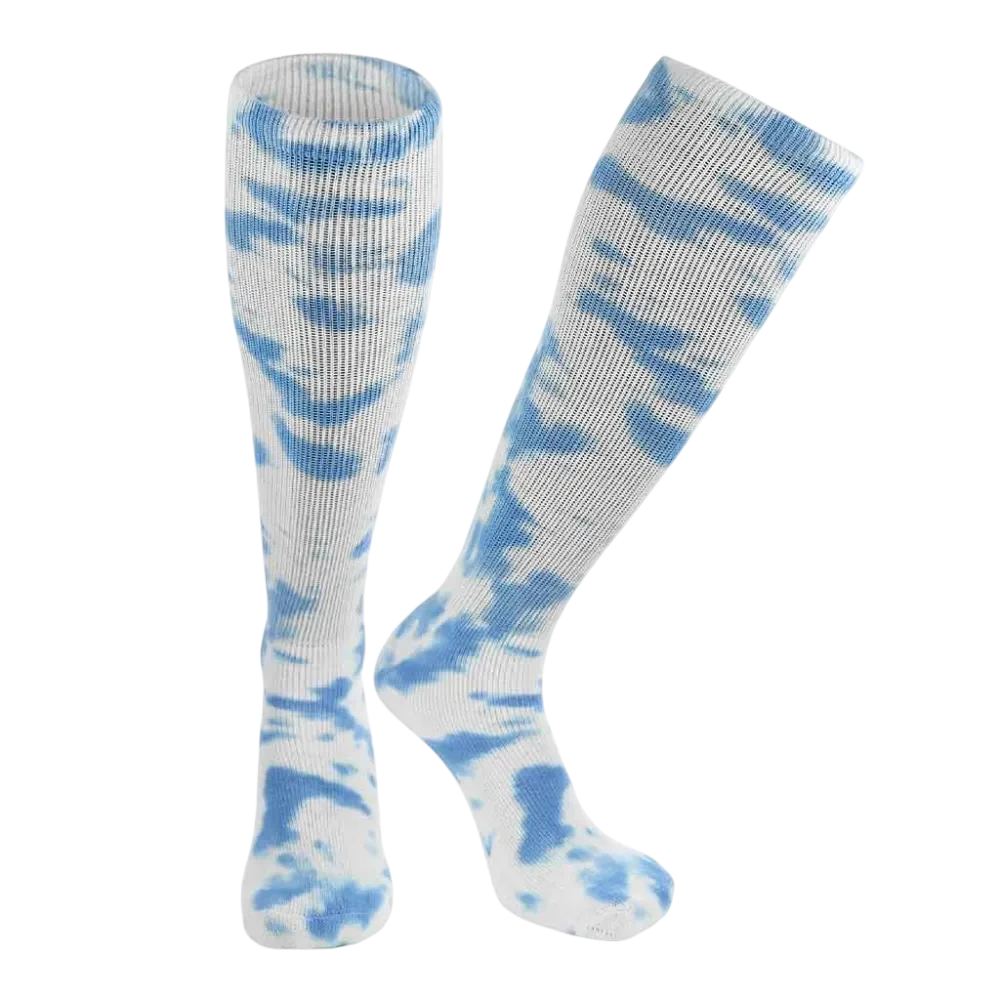 TCK Tie Dye Multisport Tube Socks Soccer Softball Pack of 3 Blue color