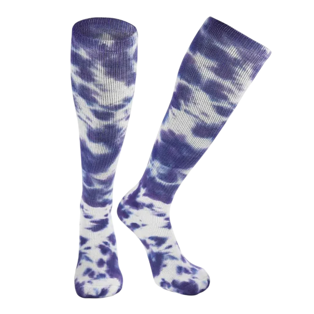 TCK Tie Dye Multisport Tube Socks Soccer Softball Pack of 3 Navy color
