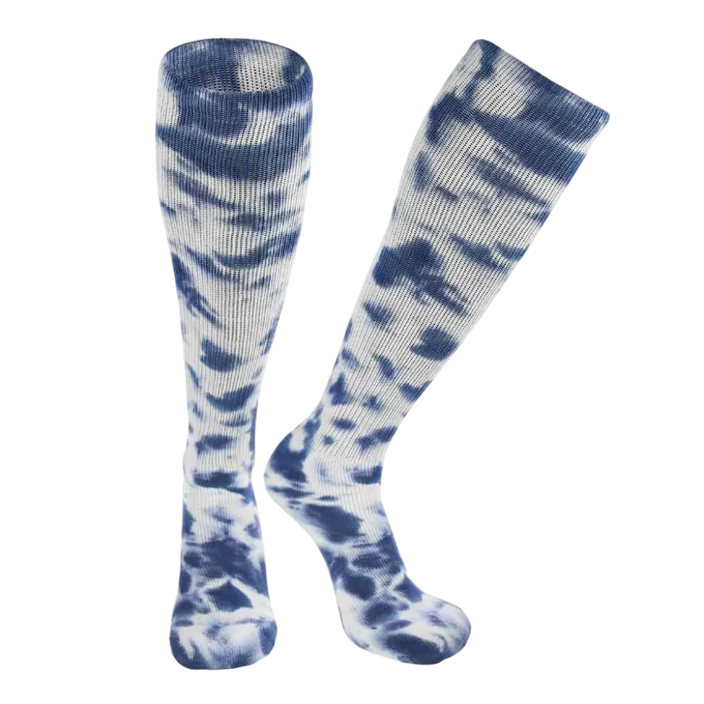 TCK Tie Dye Multisport Tube Socks Soccer Softball Pack of 3 Purple