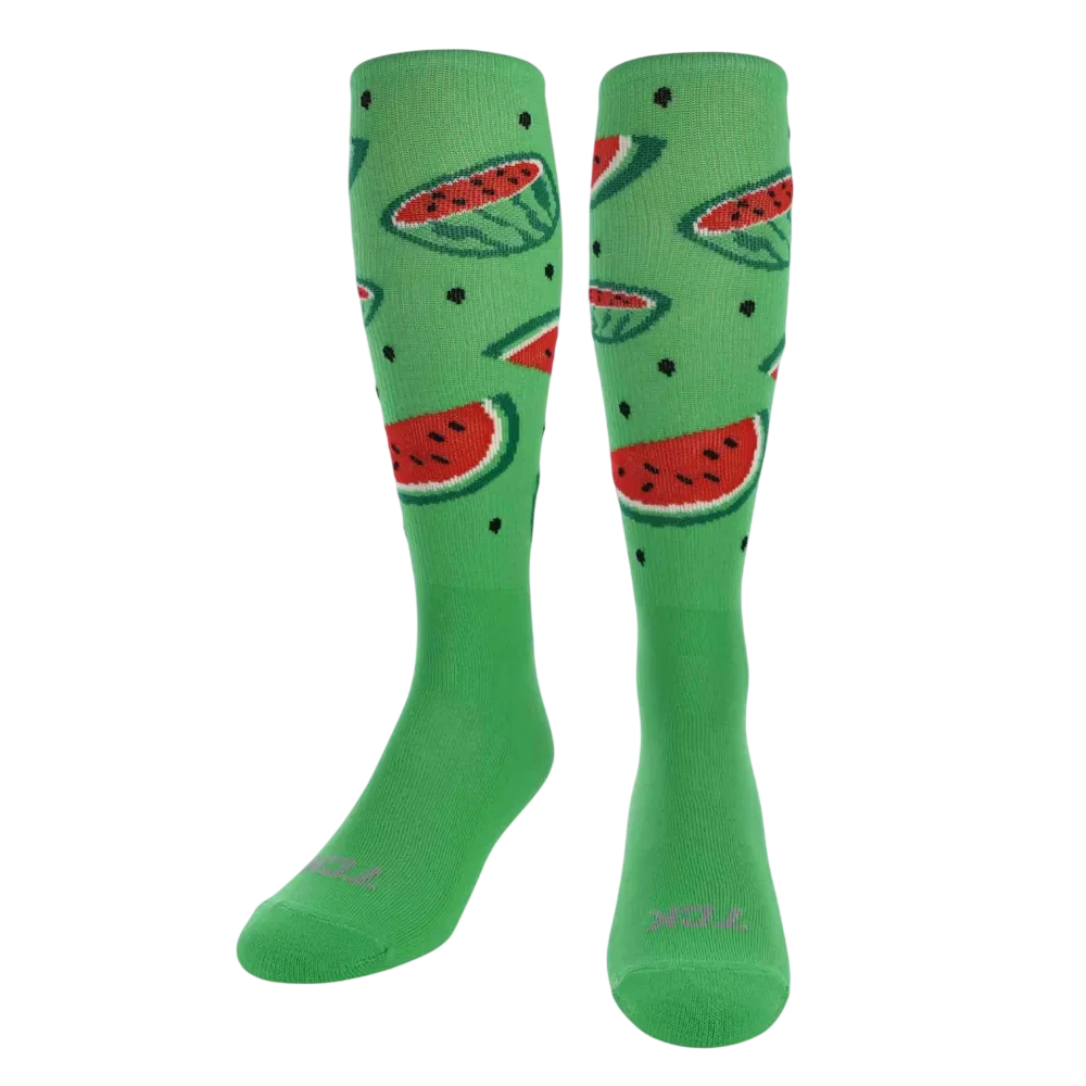 TCK Watermelon Athletic Knee High Socks Pack of 3 Green Color
