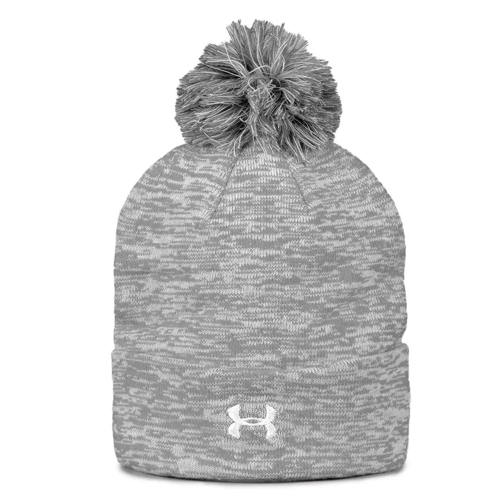 UAB432 Rollup Heather Knit Beanie Grey Color.