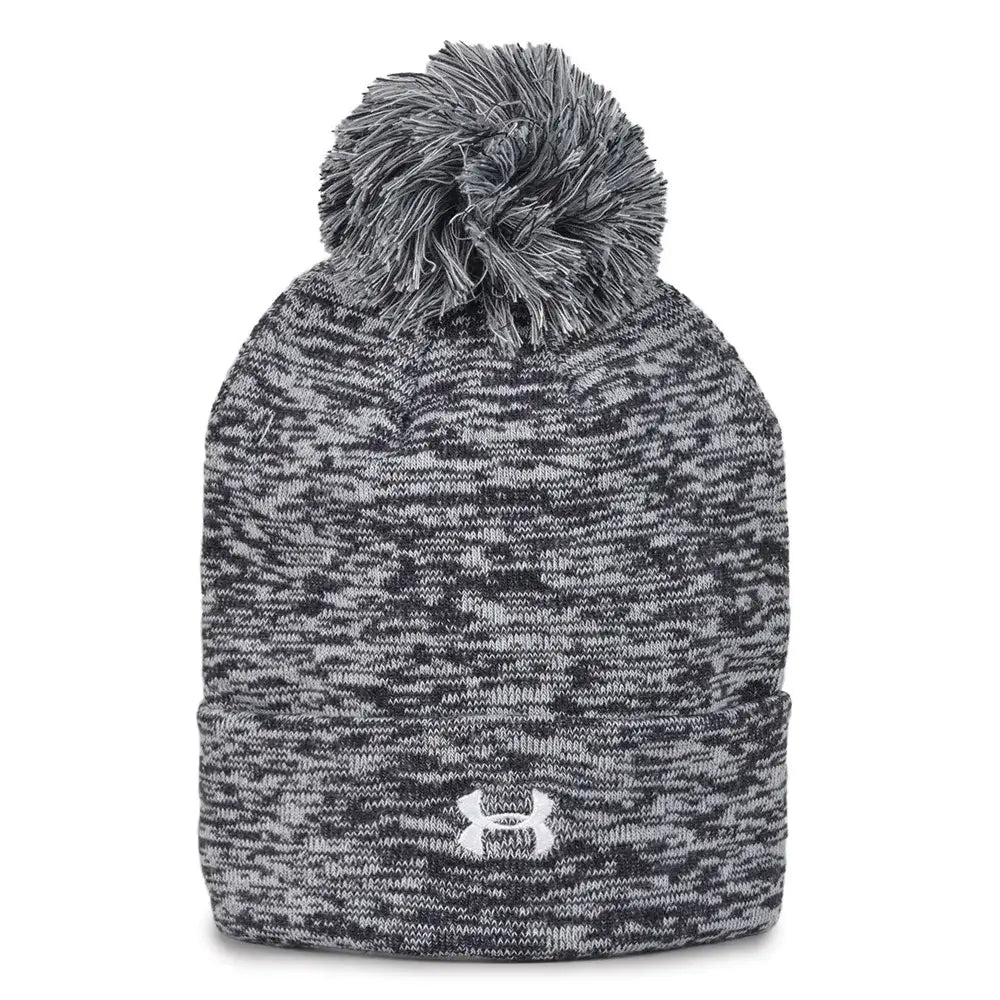 UAB432 Rollup Heather Knit Beanie Navy Color.