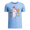 Camiseta de manga corta ilustrada de béisbol para niño de la UA Youth.