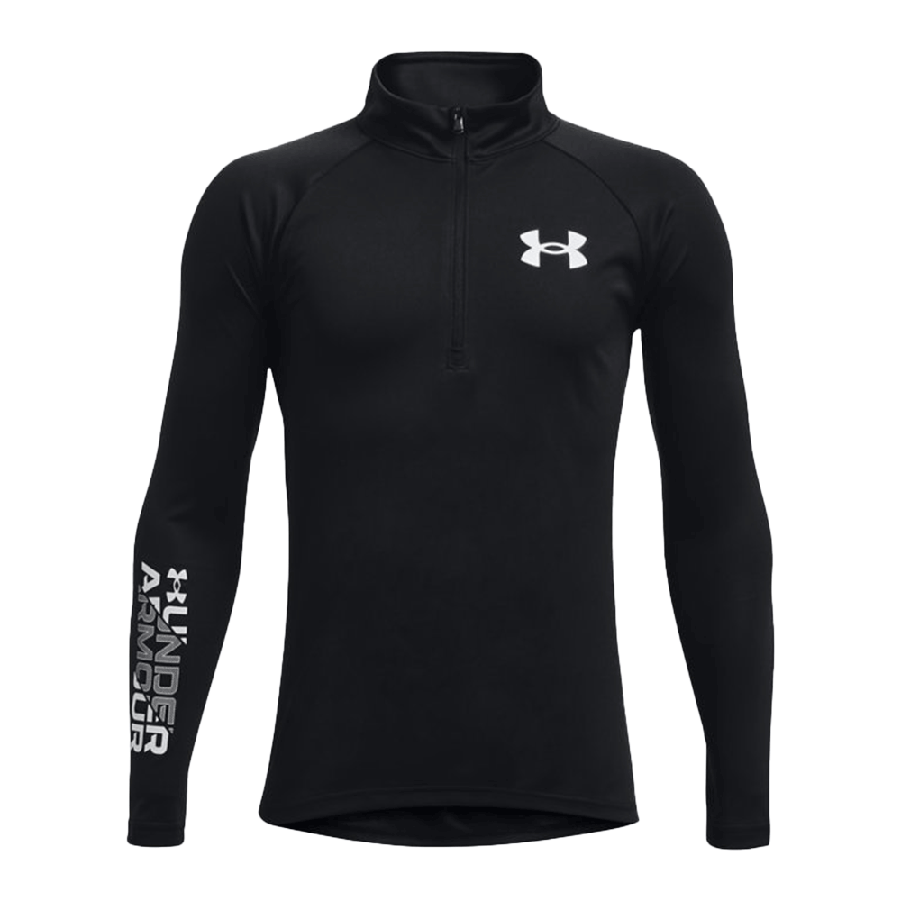 Sudadera Tech™ con logotipo grande y media cremallera para niño de UA 