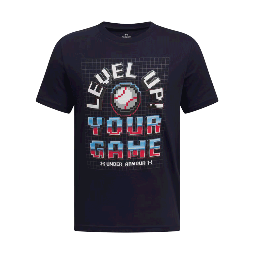 UA Youth Boys' Short Sleeve Baseball Level Up