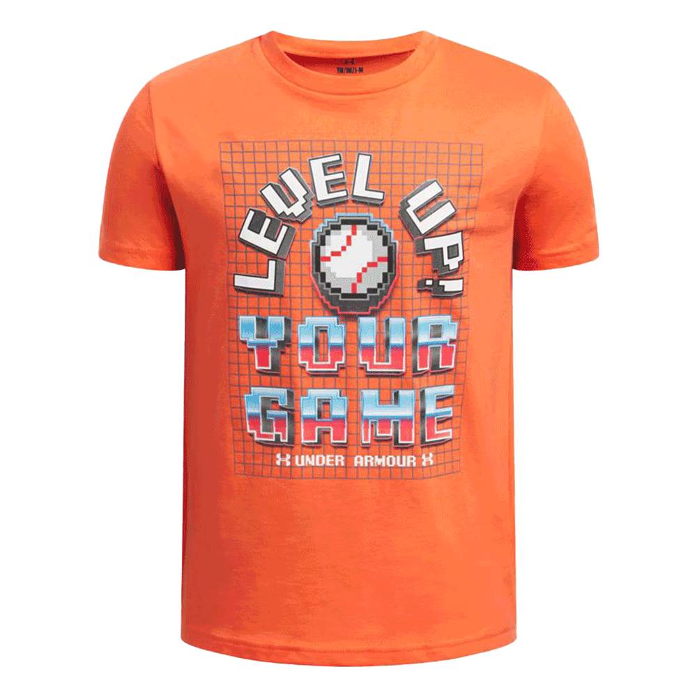 UA Youth Boys' Short Sleeve Baseball Level Up