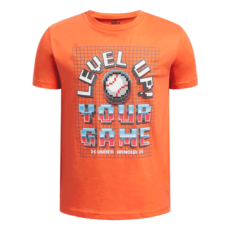 Camiseta de manga corta UA Youth Boys Baseball Level Up