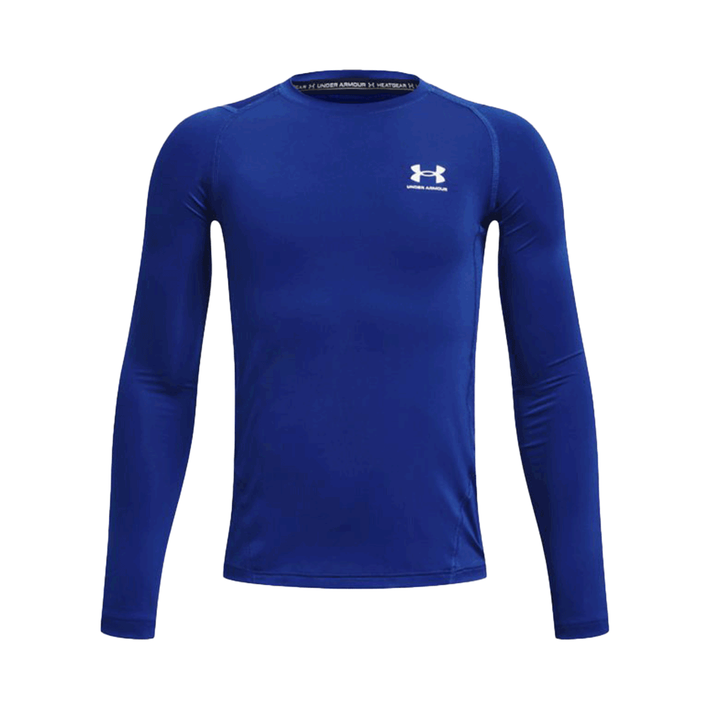 UA Youth Boys' HeatGear® Armour Long Sleeve