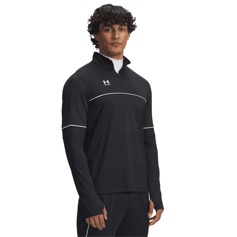 UA Challenger Training - Pantalón corto con cremallera de ¼ para hombre 