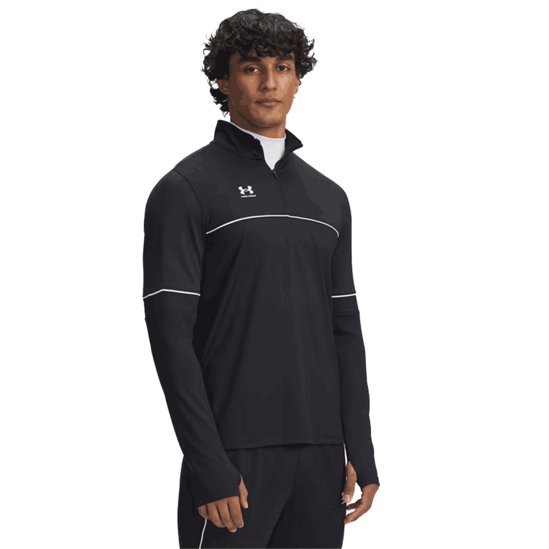 UA Challenger Training - Pantalón corto con cremallera de ¼ para hombre 