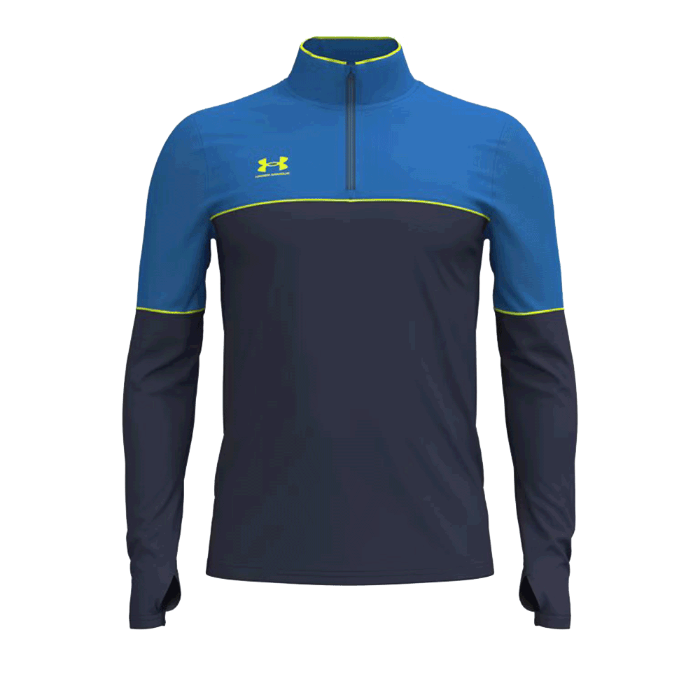 UA Challenger Training - Pantalón corto con cremallera de ¼ para hombre 