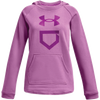 Sudadera con capucha de softbol para niñas de UA Youth