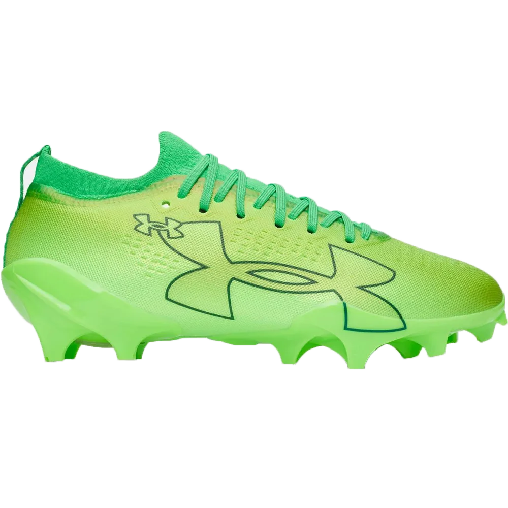 UA Men's Blur Pro Football Cleats green Color